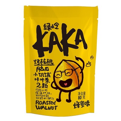 绿岭烤核桃80g 烘烤核桃蜂蜜五香奶油多种口味 孕妇手捏薄皮核桃图5
