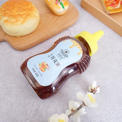格瑞雅500g百花蜂蜜尖嘴自吸式液态蜂蜜批发团购蜜瓶装图2