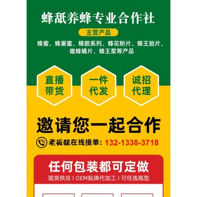 厂家供应蜂蜜批发 瓶装巢蜜农家蜜糖贴牌土蜂蜜500g成熟蜂巢蜜图2