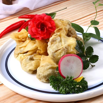 仿荤素肉燕油炸火锅 旺奇龙素食素肉斋食豆制品袋装冷冻食品批发图4