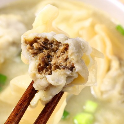 仿荤素肉燕油炸火锅 旺奇龙素食素肉斋食豆制品袋装冷冻食品批发图2