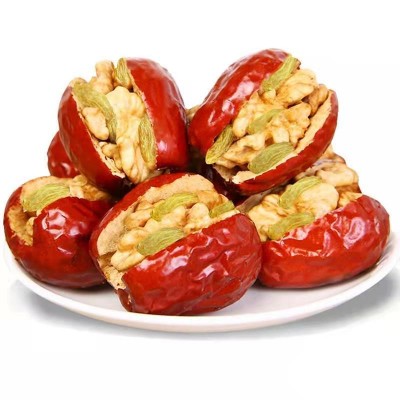枣丫丫山西特产 葡萄干枣夹核桃仁250g*2夹心枣抱抱果零食果干图5