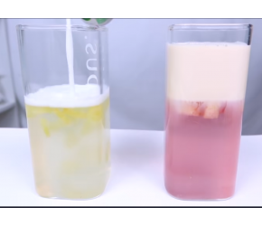 自制网红奶茶“葡桃撞奶”，一口下去冰凉爽滑，赶走夏日