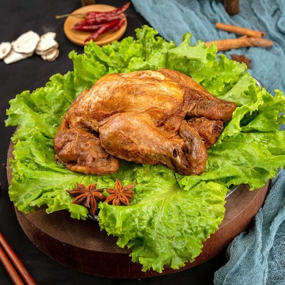 600克整只扒鸡德州麻油鸡烧鸡手撕鸡山东特产熟食即食一件代发图4