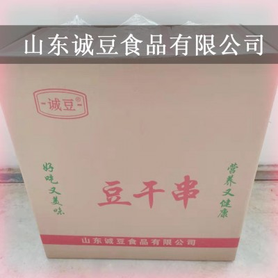 豆腐串豆干串麻辣烫火锅人造肉豆制品干货厂家批发整箱干豆皮串图2