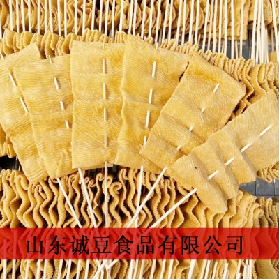 豆腐串豆干串麻辣烫火锅人造肉豆制品干货厂家批发整箱干豆皮串图3