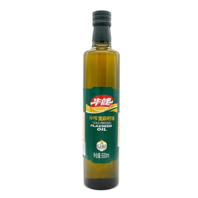 华建诚鑫 冷榨亚麻籽油250ml加工 订制 贴牌 OEM ODM 物理压榨图2