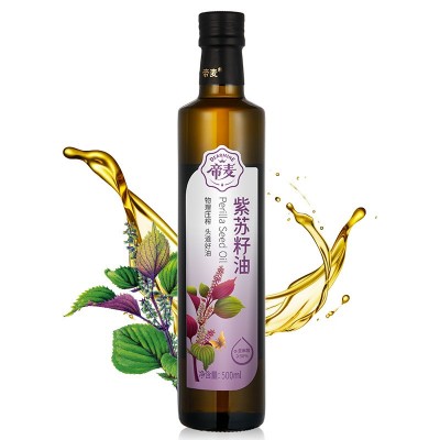 帝麦冷榨紫苏籽油食用油500ml初榨苏麻油纯苏子油亚麻酸图2
