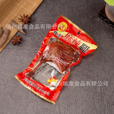 雄鹰100克大鸭腿麻辣盐焗味五香香酥卤鸭腿风味小吃肉类整箱批发图3