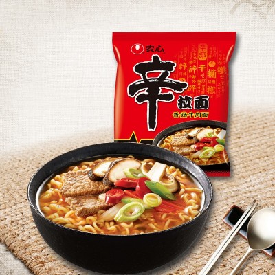 包邮农心辛拉面方便面袋装韩式辣白菜石锅牛肉面土豆排骨速食泡面图2