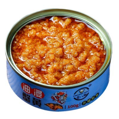 厂家直销油浸蟹黄鱼子酱下饭拌饭调味酱寿司料理海鲜作料100g/罐图5