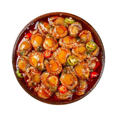 金盛oem厂家麻辣扇贝代发批发即食常温麻辣小海鲜罐头包装零食图3