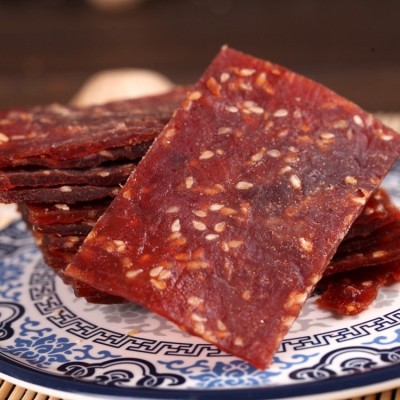灯娃猪肉脯132g猪肉干猪肉铺香辣蜜汁靖江猪肉脯独立包装猪肉脯图3