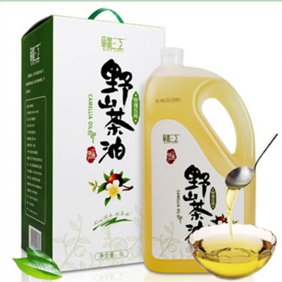 江西赣江茶油物理压榨5L茶油 山茶油礼盒装食用茶籽油