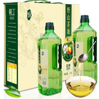 江西赣江茶油 茶籽油 1L*2瓶礼盒装