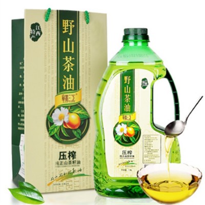 江西赣江茶油 物理压榨山茶油 食用茶籽油1.8L单瓶装图3