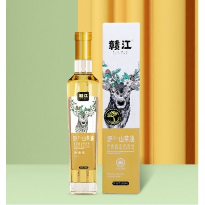 江西赣江茶油山茶油500Ml玻璃瓶装