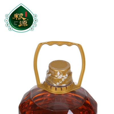 佛山粮源厂家 一级古法压榨花生油5l物理压榨花生油食用油 一件发
