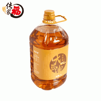 传家福三级大豆油5L家庭桶装食用植物非调和油工厂直发图1