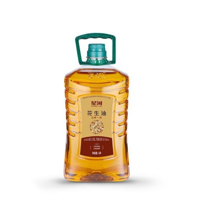 星河花生油5L压榨浓香一级花生油家用炒菜油可按需制作包装食用油图5