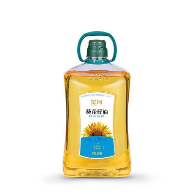 星河葵花籽油900ml植物油葵花籽油压榨食用葵花籽油量大电议图4