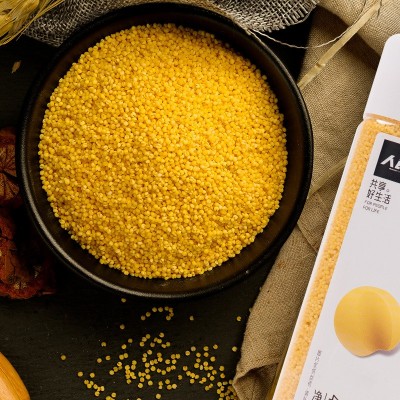 人民食品 有机黄小米 东北五谷杂粮小米营养粥米410g/瓶图2