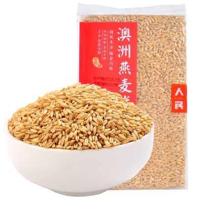 人民食品澳洲燕麦米500g燕麦五谷杂粮粥粗粮燕麦仁