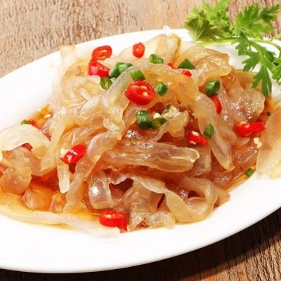 盐渍海蜇丝大连海蜇丝3斤/桶海蜇皮即食凉拌下酒菜可商用