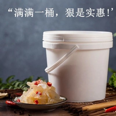 盐渍海蜇丝大连海蜇丝3斤/桶海蜇皮即食凉拌下酒菜可商用图5