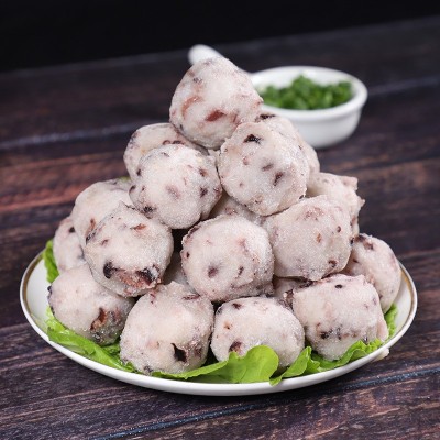 厂家直供蔚源特色章鱼小丸子380g关东煮食材火锅丸子鱼肉丸批发图2