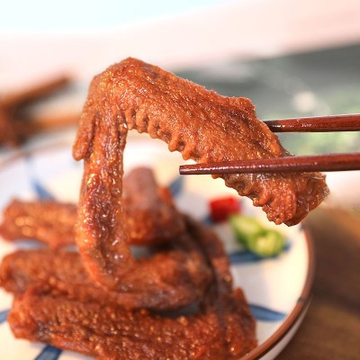 金厨娘25g虎皮鸭翅即食鸭肉卤味熟食网红办公室休闲零食小吃批发图3