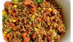 健康食谱推荐：黑椒火腿炒饭