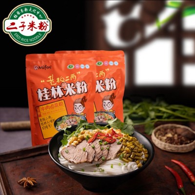 二子米粉桂林米粉原产广西特产牛肉卤菜粉方便速食劲道鲜米线袋装图5