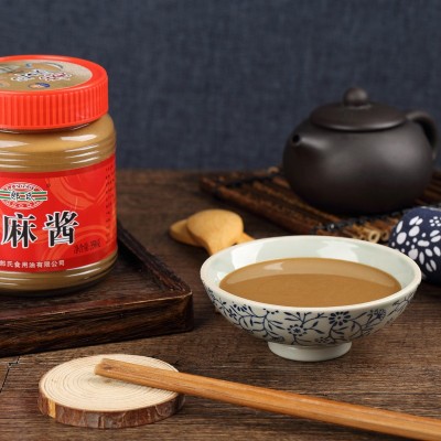 郎氏石磨芝麻酱350g热干面拌面酱火锅蘸料调味酱超市批发山东特产图3
