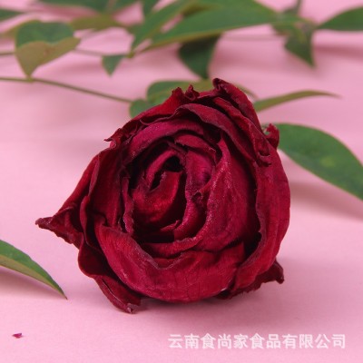 玫瑰花茶云南2022头水花墨红玫瑰烤干玫瑰花冠花茶瓶装批发仟焙佳图3