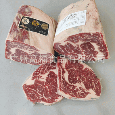 澳洲1265黑凤凰安格斯眼肉心冷冻去骨雪花牛排酒店餐厅食品