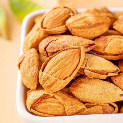 扁桃仁（巴旦木）新货纸皮新疆包邮盐焗味奶香味干炒原味纸皮工厂图2