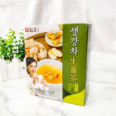 韩国丹特扁核桃仁红枣生姜茶汤小袋条装速溶15条225g批发一件代发图3