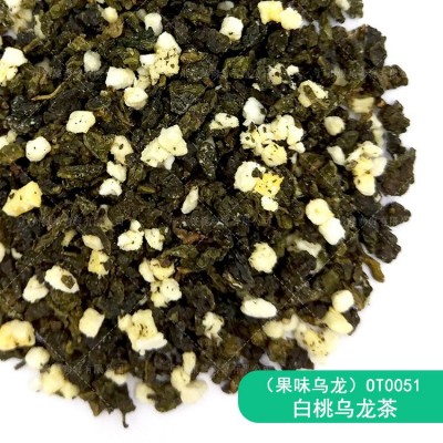 白桃乌龙咖啡奶茶店白桃风味乌龙茶花果茶调味茶果粒茶500g冷泡茶图4