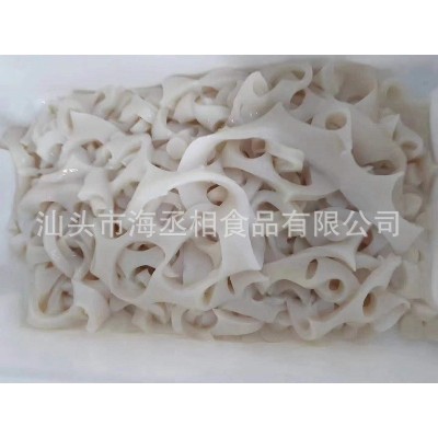 鱿鱼肉碎肉墨鱼丸鱼丸工厂浆体打浆切粒混料浆体鱼糜馅料丸厂原料图2