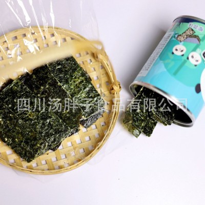 一件代发夹心海苔脆芝麻海儿童零食海苔即食夹心海苔40克罐装图3