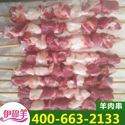 清真排酸肥羊非腌制羔羊肉羊肉串烧烤羊肉串冷冻羊肉串食材半成品图4
