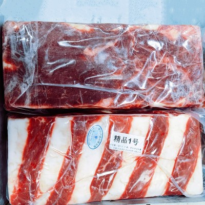 国产清真排酸肥牛系列精品1号清真牛肉火锅牛肉卷食材厂家批发图2