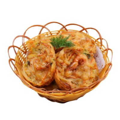 米兰虾饼油炸小吃冷冻香酥饼300g10枚茶餐厅点心速冻半成品天妇罗图5