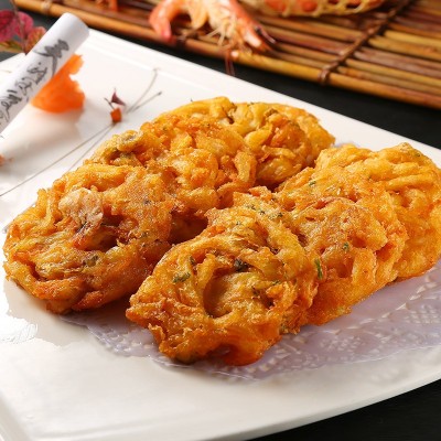米兰虾饼油炸小吃冷冻香酥饼300g10枚茶餐厅点心速冻半成品天妇罗图4