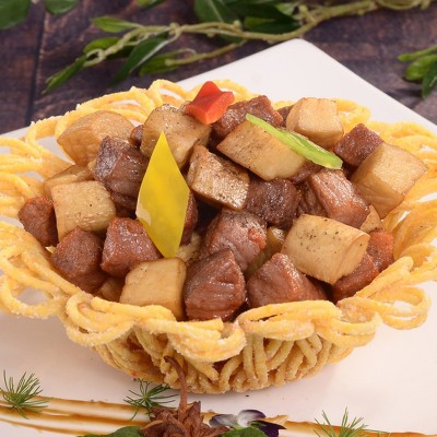 雪花牛仔粒 速冻牛肉粒 新鲜牛肉切块 黑椒牛肉 烧烤餐饮生鲜图3