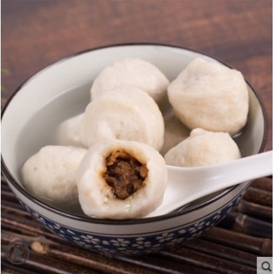 海欣灌汤福州鱼丸 包心鱼丸2500克*4包餐饮饭店酒店关东煮速冻图5