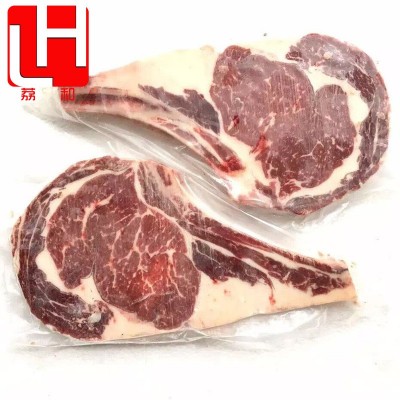 澳洲带骨肉眼 战斧牛扒谷饲原切雪花牛排冷冻牛肉 进口安格斯648图2
