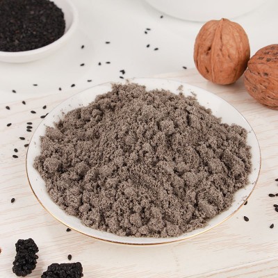 黑芝麻核桃粉 代餐 黑芝麻粉 熟五谷杂粮桑葚粉 食品 批发图3
