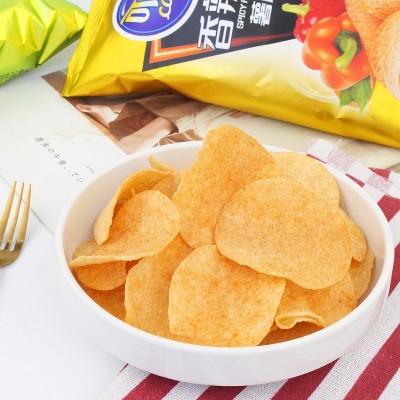 可比克薯片10袋大礼包网红夜宵充饥吃货办公室小零食休闲食品小吃图2